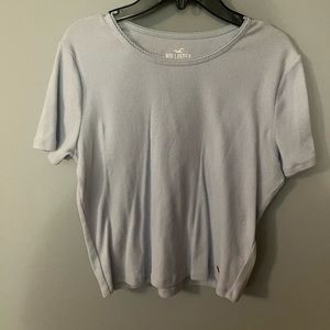 Pastel blue Hollister baby tee